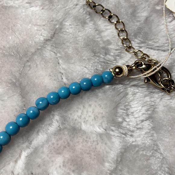 Blue cross necklace - Picture 4 of 4